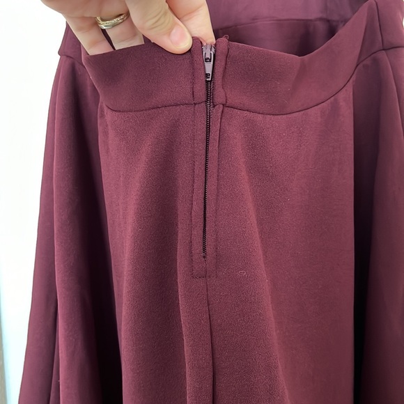 NWT Francesca’s Collection | mi ami | Red Burgundy Semi Formal Midi Dress - Picture 9 of 10